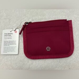 Lululemon Athletica True Identity Card Case in Berry Rumble Pink. NWT